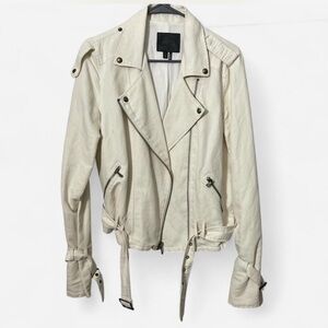 Paige Linen Moto jacket